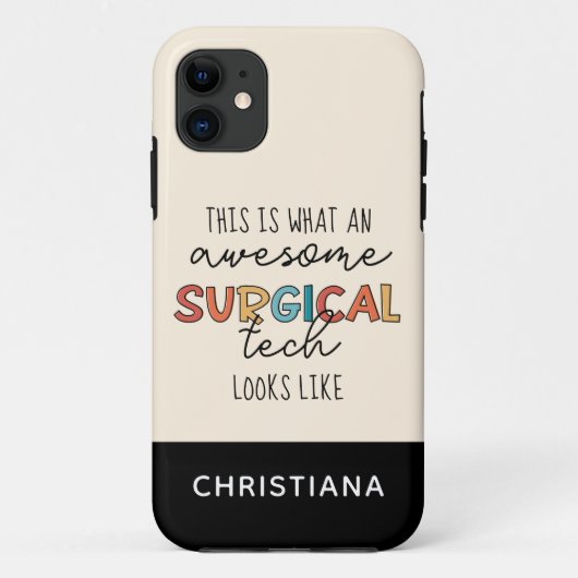 Coques Case-Mate iPhone Technologue Chirurgiste Sur Mesure Chirurgie Drôle (Dos)