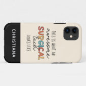 Coques Case-Mate iPhone Technologue Chirurgiste Sur Mesure Chirurgie Drôle (Dos (Horizontal))