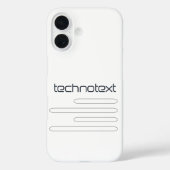 Coques Case-Mate iPhone Technotext Techno Text Logo (Verso)
