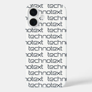 Coques iPhone 16 Technotext Techno Text Logo