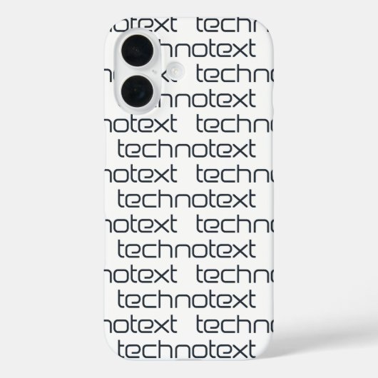 Coques Case-Mate iPhone Technotext Techno Text Logo (Verso)