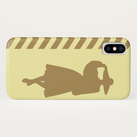 Coques Case-Mate iPhone Teck Crème Neutre Chevrons Mode (Dos (Horizontal))