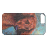 Coques Case-Mate iPhone Teckel aux cheveux longs rouge (Dos (Horizontal))