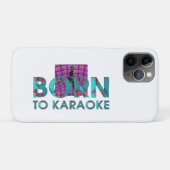 Coques Case-Mate iPhone TEE Né pour le Karaoke (Dos (Horizontal))