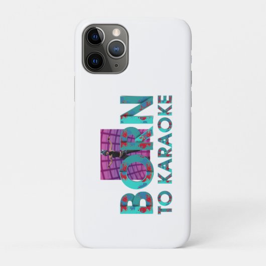 Coques Case-Mate iPhone TEE Né pour le Karaoke (Dos)