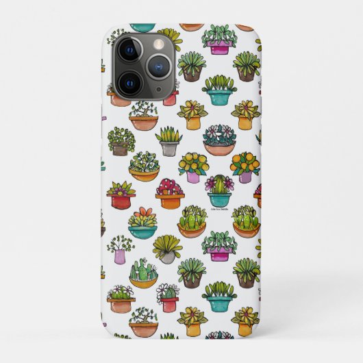 Coques Case-Mate iPhone Teindre les plantes dans des pots (Dos)