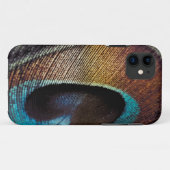 Coques Case-Mate iPhone Teinte Antique Oeil de Plume de Paon (Dos (Horizontal))