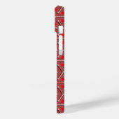 Coques Case-Mate iPhone teinte gris-rouge en acier tri-cube (Verso / Gauche)