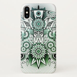 Case-Mate iPhone Case Teinte verte dessin tribal