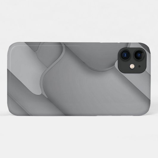 Coques Case-Mate iPhone Teintes grises Art moderne (Dos (Horizontal))