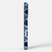 Coques Case-Mate iPhone Teinture à cravate bleu Shibori (Verso / Droite)
