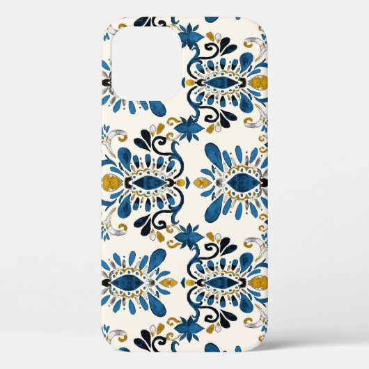 Coques Case-Mate iPhone teinture à cravate Ikat, aquarelle tribale (Verso)