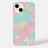 Coques Case-Mate iPhone Teinture à cravate pivotante pastel mignon rose tu (Verso)
