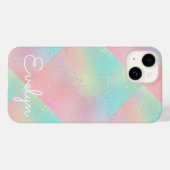 Coques Case-Mate iPhone Teinture à cravate pivotante pastel mignon rose tu (Verso (horizontal))