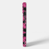 Coques Case-Mate iPhone Teinture à cravate rose et noire nom personnalisé (Verso / Gauche)