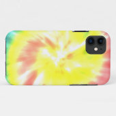Coques Case-Mate iPhone Teinture à tarte jaune corail (Dos (Horizontal))