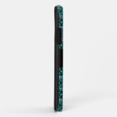 Coques Case-Mate iPhone Teinture Personnalisée Et Modèle Aztèque Noir (Dos/Droite)