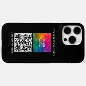 Coques Case-Mate iPhone Télécharger le code QR Logo d'entreprise Créer vot (Verso (horizontal))