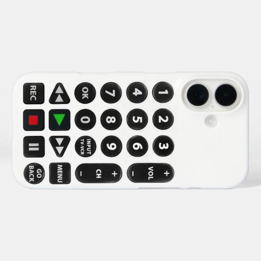 Coques Case-Mate iPhone Télécommande TV (Verso (horizontal))