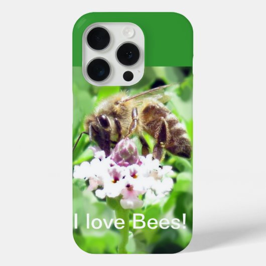 Coques Case-Mate iPhone Téléphone - Abeille de miel sur Blossom (Verso)