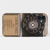 Coques Case-Mate iPhone Téléphone antique rotatif payant rude (Dos (Horizontal))
