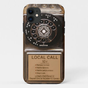 Coque iPhone 11 Téléphone antique rotatif payant rude