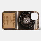 Coques Case-Mate iPhone Téléphone antique rotatif payant rude (Verso (horizontal))