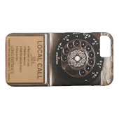 Coques Case-Mate iPhone Téléphone antique rotatif payant rude (Dos (Horizontal))