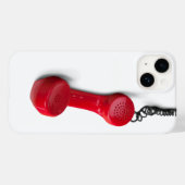 Coques Case-Mate iPhone Téléphone de l'ancienne école rouge (Verso (horizontal))