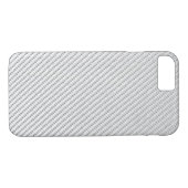 Coques Case-Mate iPhone Téléphone - Fibre de carbone - Blanc métallique (Dos (Horizontal))