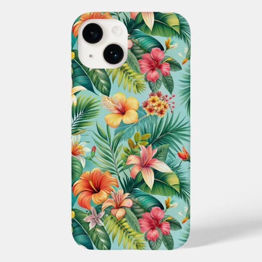 Coques Case-Mate iPhone Téléphone floral tropical (Verso)