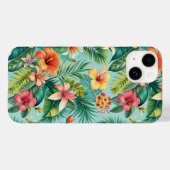 Coques Case-Mate iPhone Téléphone floral tropical (Verso (horizontal))