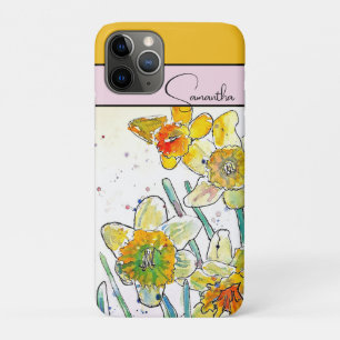 Case-Mate iPhone Case Téléphone Jonquille Aquarelle Jonquilles florale F