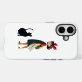 Coques Case-Mate iPhone Téléphone pour fille et chat (Verso (horizontal))
