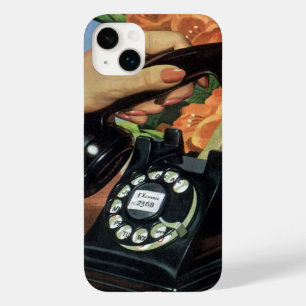 Coque Pour iPhone 14 Plus Téléphone rétro avec cadran Rotary, affaires Vinta