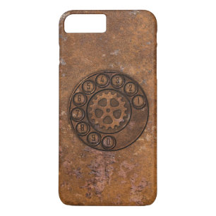 Coque iPhone 7 Plus Téléphone rotatoire de Steampunk