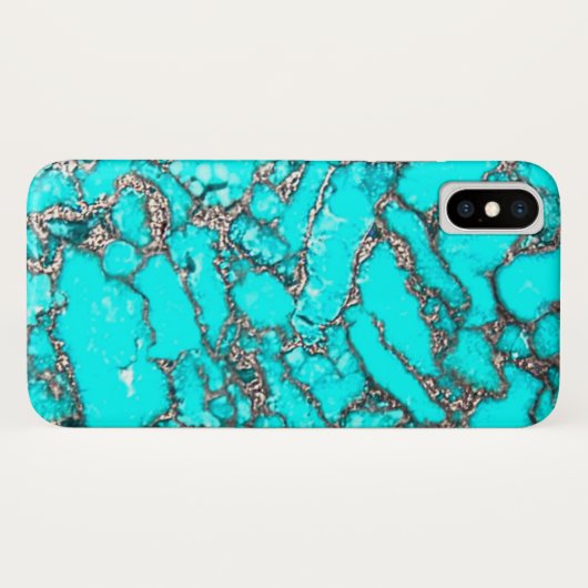 Coques Case-Mate iPhone Téléphone Turquoise Case 12 (Dos (Horizontal))
