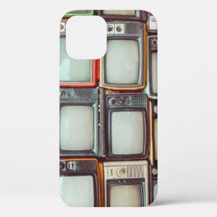 Case-Mate iPhone Case Télévision rétro colorée pile, vintage.