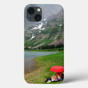 Case-Mate iPhone Case Tempête Au-Dessus Du Lac Maroon / Pic Colorado