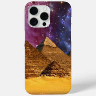 Coque iPhone 15 Pro Max tempête cosmique au-dessus de l'égypte