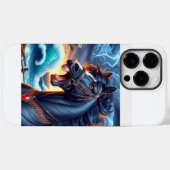 Coques Case-Mate iPhone Tempête de Cheval Noir (Verso (horizontal))