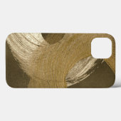 Coques Case-Mate iPhone Tempête de sable circulaire à Tan and Dark Brown (Verso (horizontal))