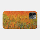 Coques Case-Mate iPhone "Tempête neurale" Orange jaune Abstrait (Dos (Horizontal))