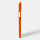 Coques Case-Mate iPhone "Tempête neurale" Orange jaune Abstrait (Verso / Droite)