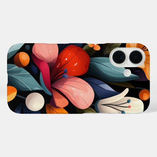 Coques Case-Mate iPhone Tempête pétale brûlée (Verso (horizontal))