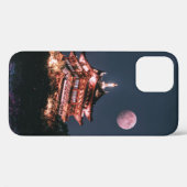 Coques Case-Mate iPhone TEMPLE Brown ET BLANC SOUS PLEINE LUNE (Verso (horizontal))