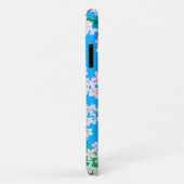 Coques Case-Mate iPhone Temple japonais avec des fleurs de cerisier (Dos/Droite)