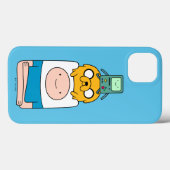 Coques Case-Mate iPhone Temps d'aventure | BMO, Jake & Finn (Verso (horizontal))