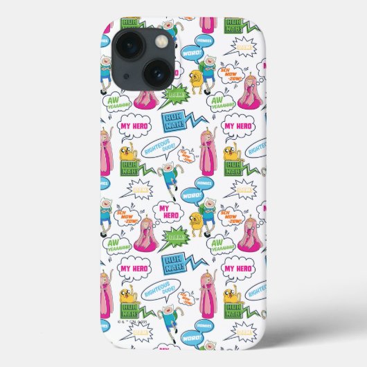 Coques Case-Mate iPhone Temps d'aventure | Motif d'appel de caractères (Verso)