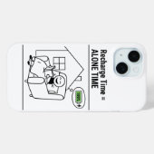 Coques Case-Mate iPhone Temps de recharge = Téléphone temps unique - Drôle (Verso (horizontal))